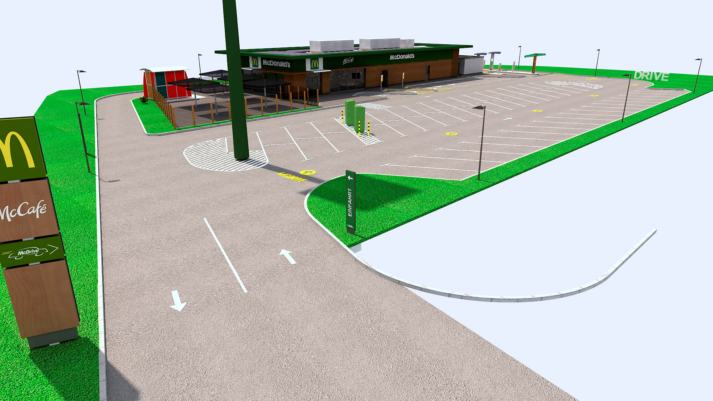 Die Studie zeigt das neue Restaurant.