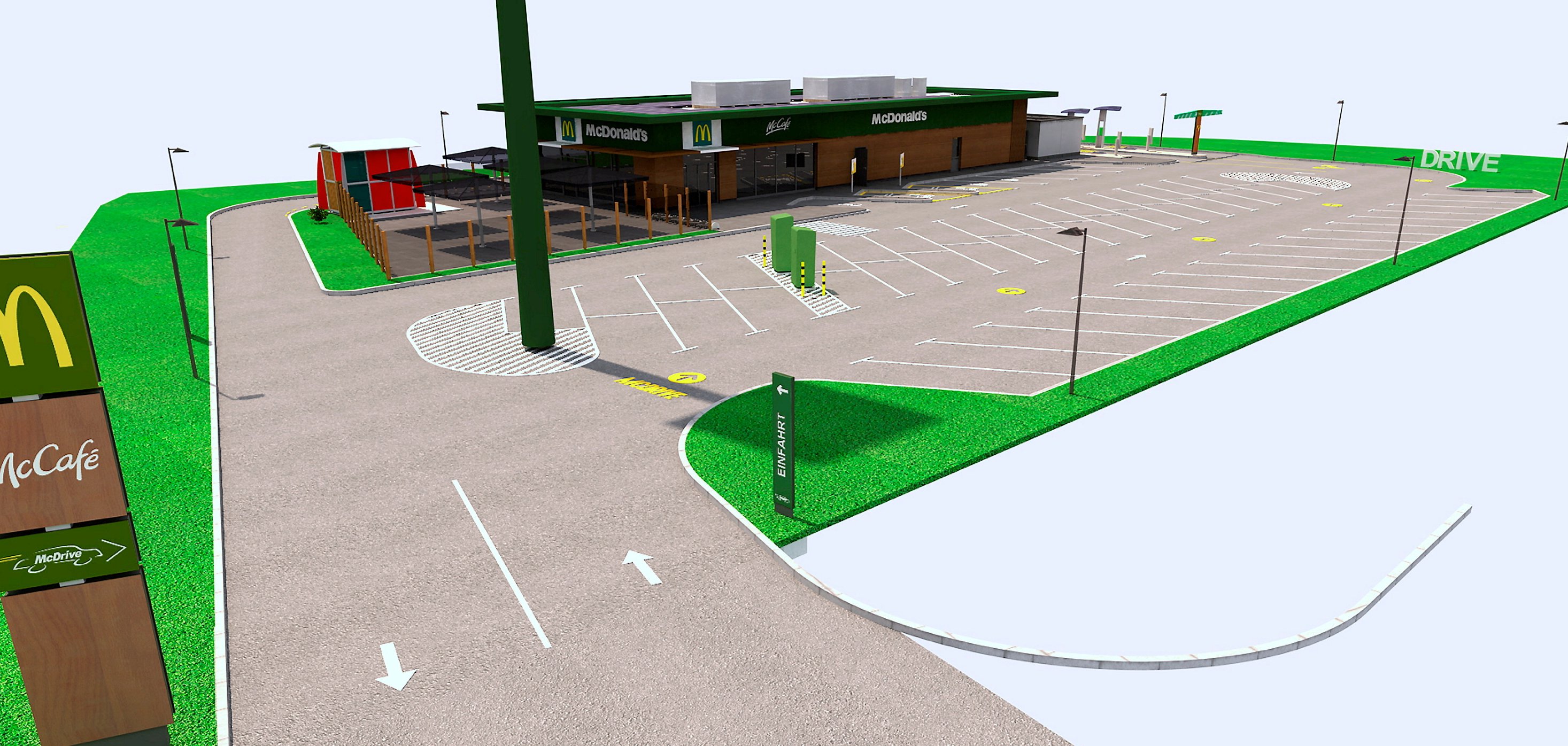 Die Studie zeigt das neue Restaurant.