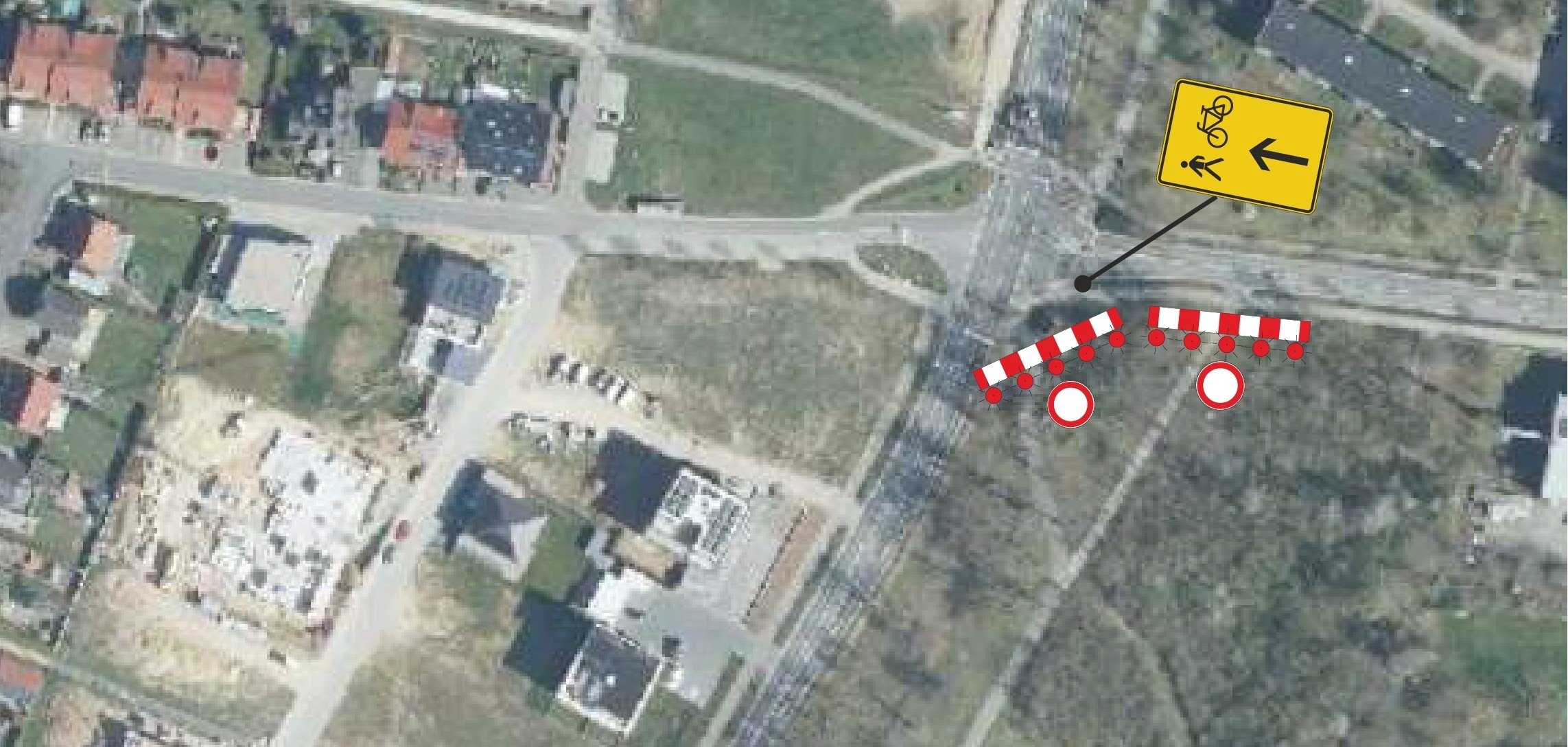 Die Karte zeigt die gesperrte Strecke im Leinefelder Lunapark.