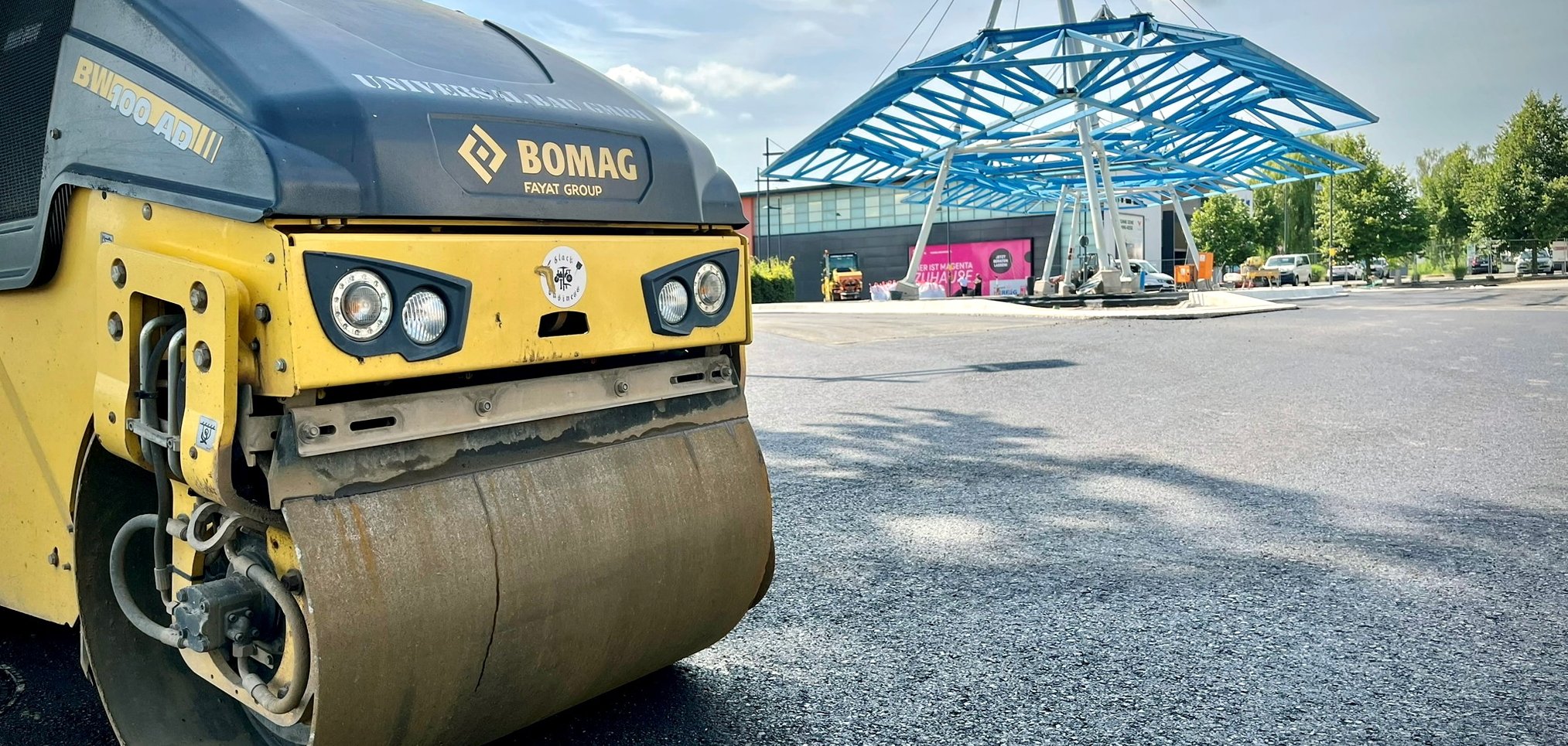 Baulärm am Busbahnhof Leinefelde