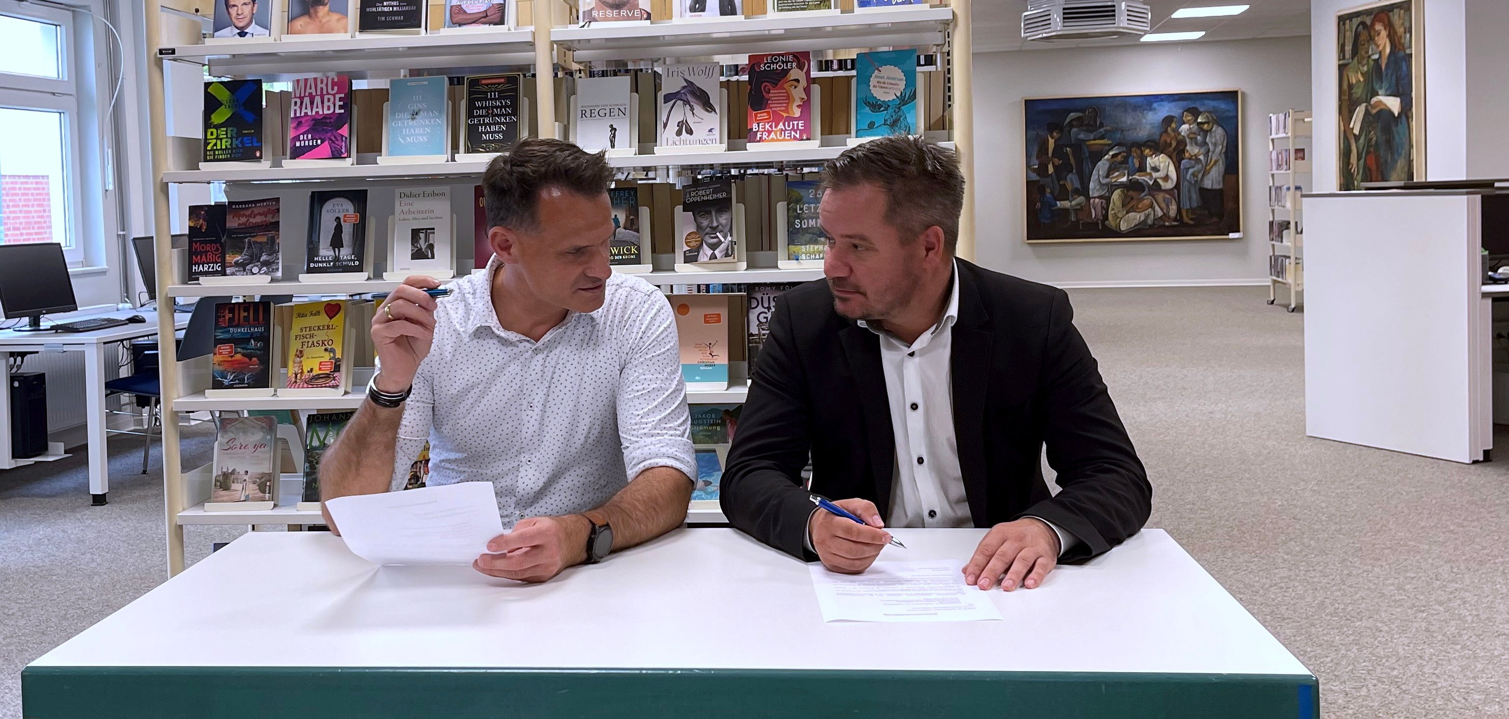 Unterzeichnung Vereinbarung Bibliotheken 