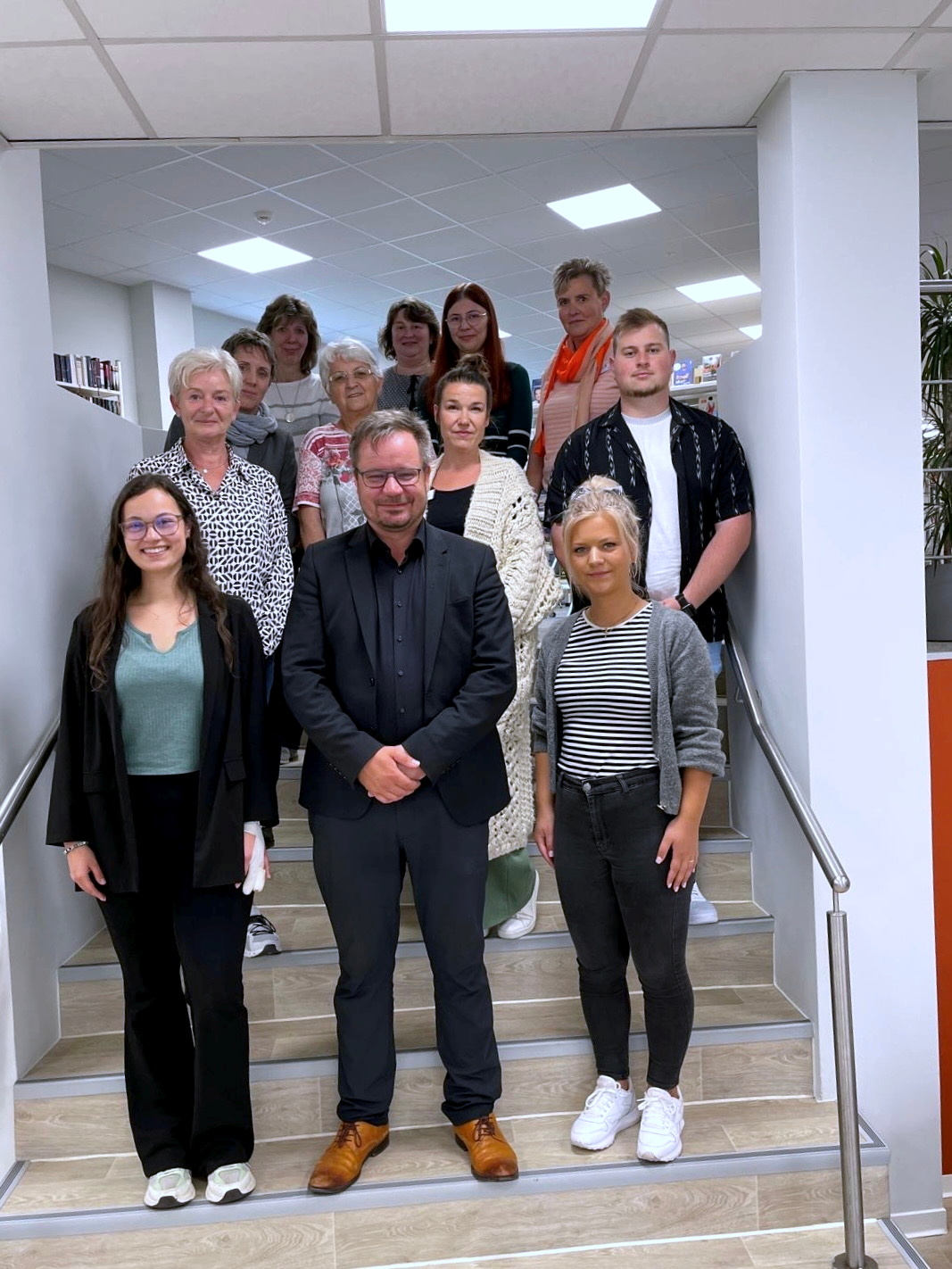 Das Treffen, zu dem auch Bürgermeister Christian Zwingmann gekommen war, fand in der Leinefelder Bibliothek statt.
