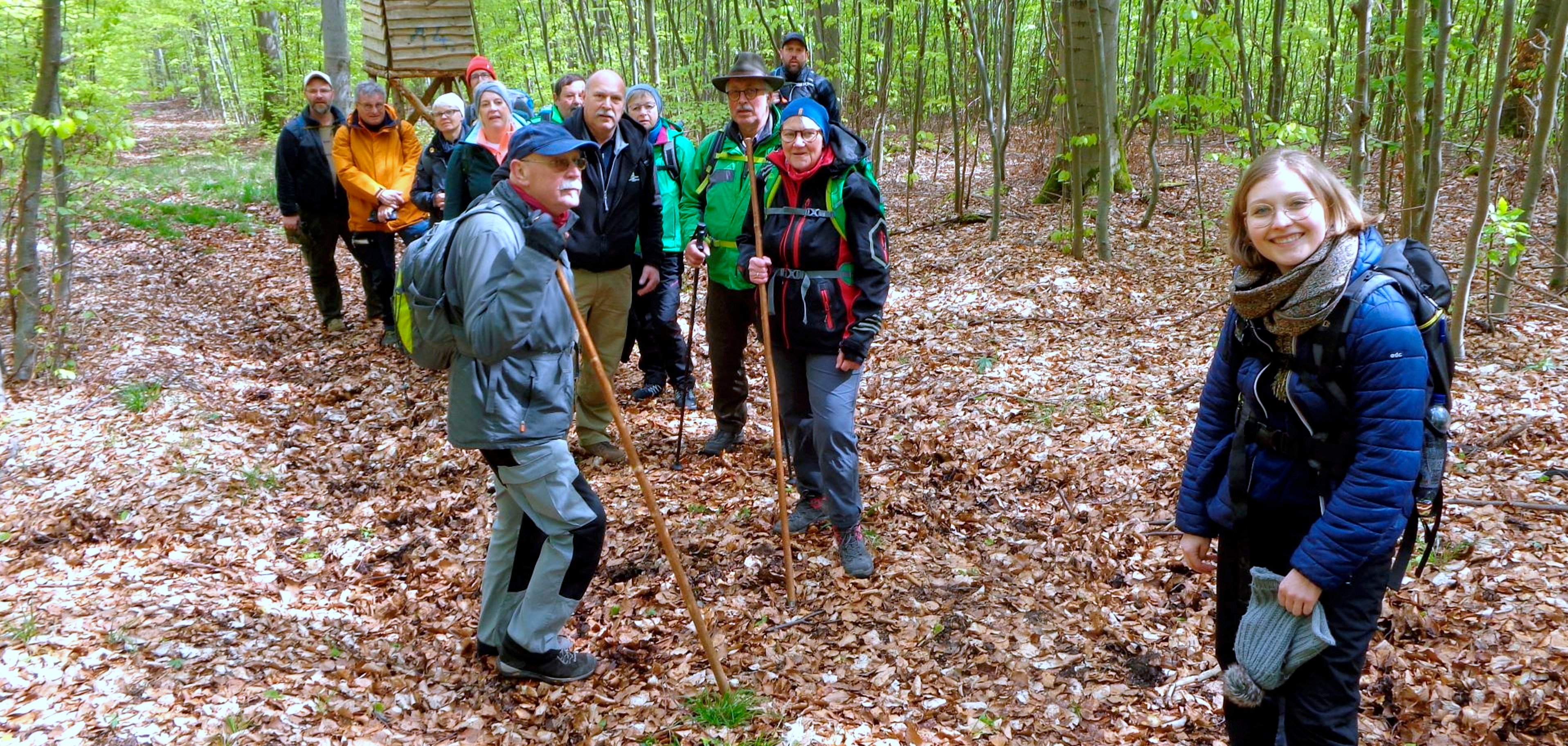 Im praktischen Teil der Schulung ging es natürlich raus in die Natur.