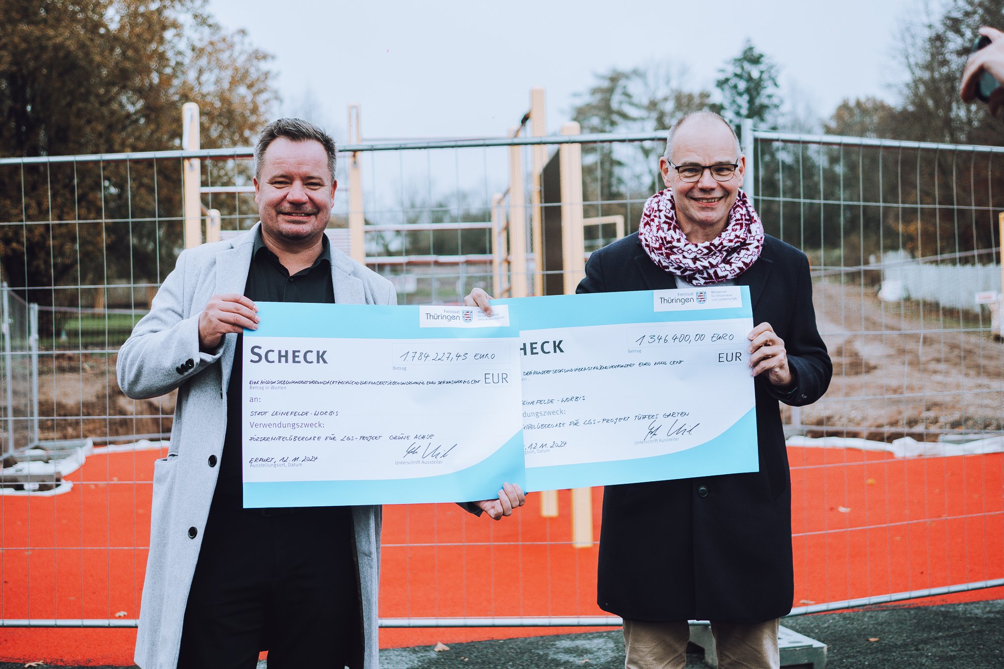 Fördermittelübergabe Landesgartenschau durch Minister Weil