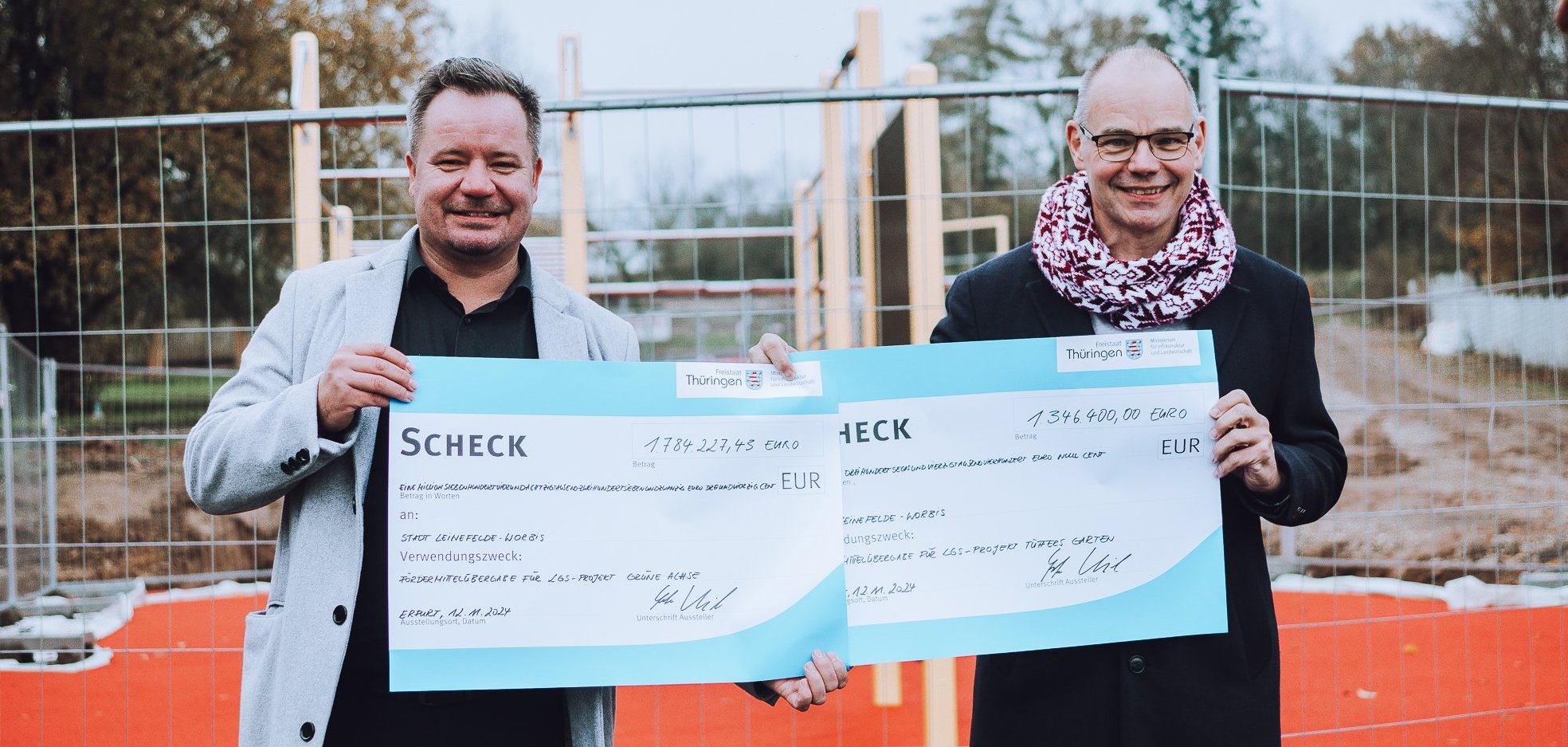 Fördermittelübergabe Landesgartenschau durch Minister Weil