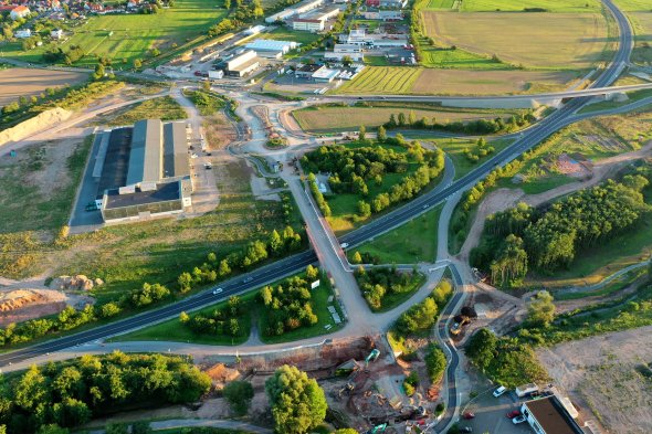 Kreisverkehr Leinefelde Milchhof