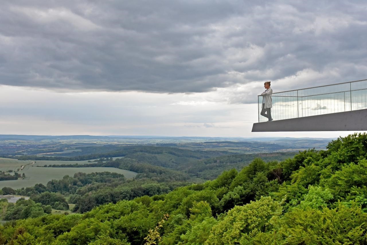Der Skywalk auf dem Sonnenstein.