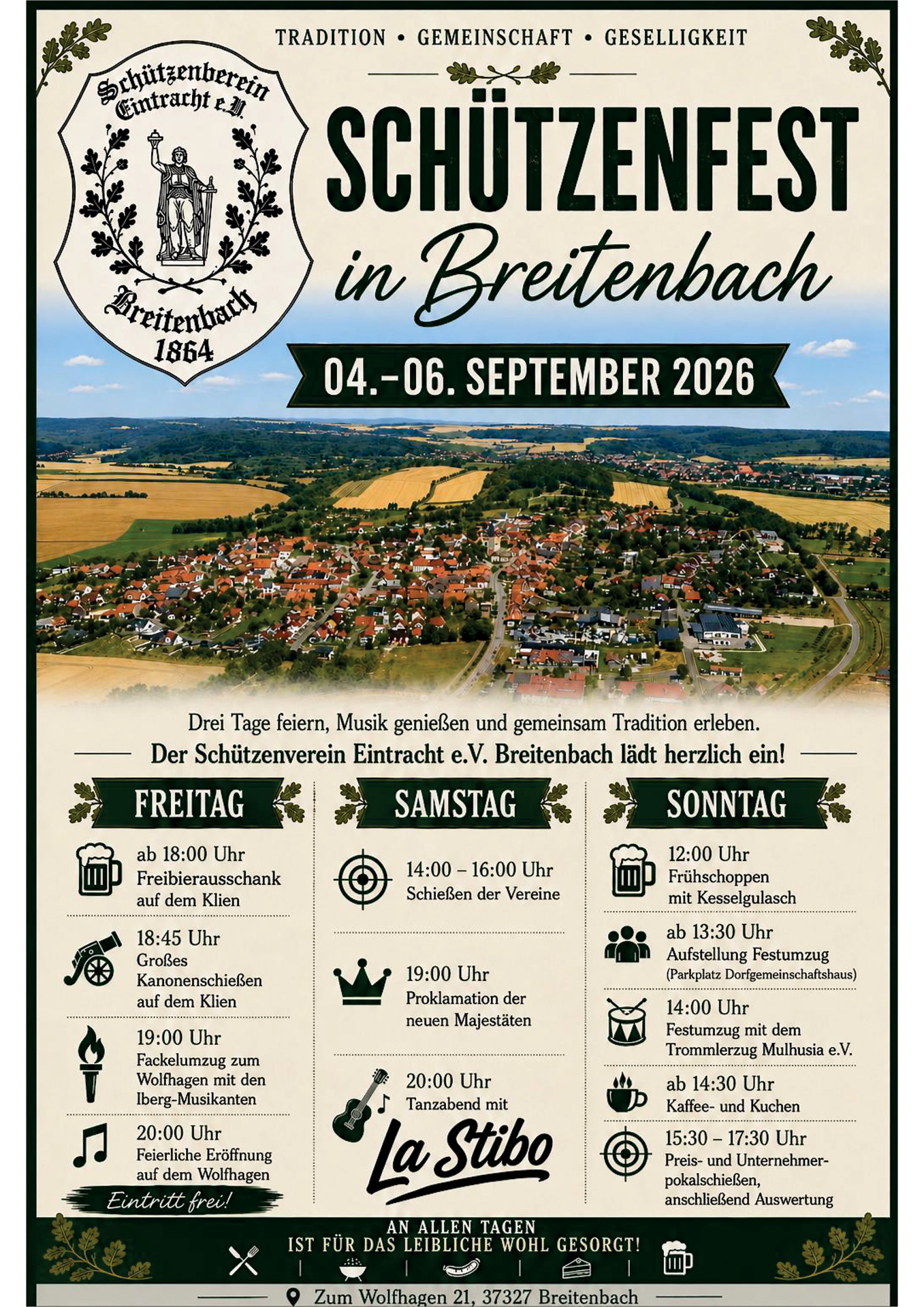 Drei Tage Schützenfest in Breitenbach